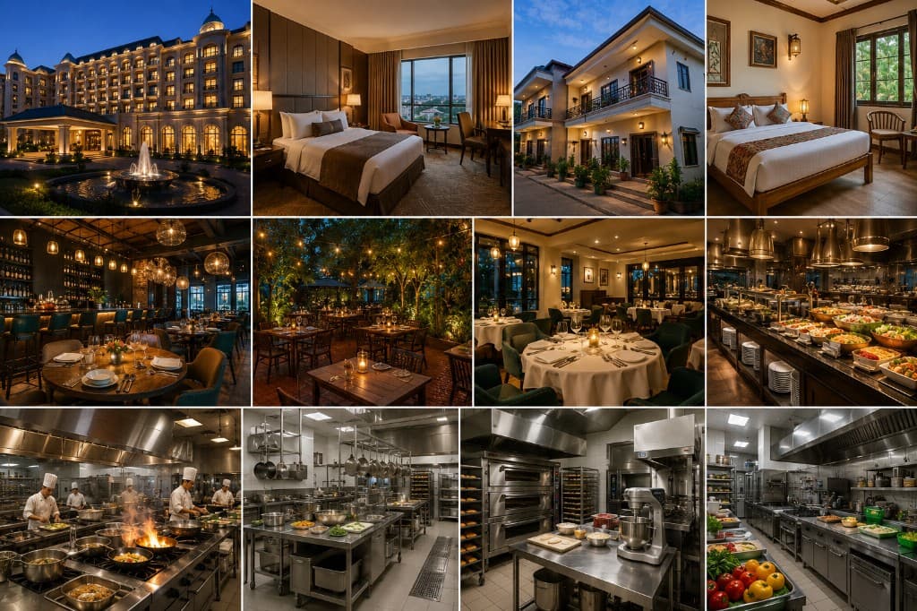 Modern hotel and hospitality environment
